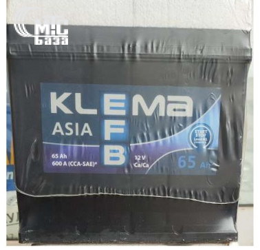 Аккумулятор KLEMA ASIA EFB Start-Stop 6СТ-65 R  JIS  600A  234x175x225 мм